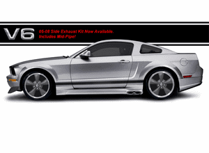 05-09 Mustang V6 Convertible C-Series Side Exhaust Kit